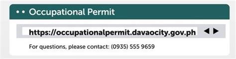 occupational permit.davaocity.gov.ph|gov logowanie.